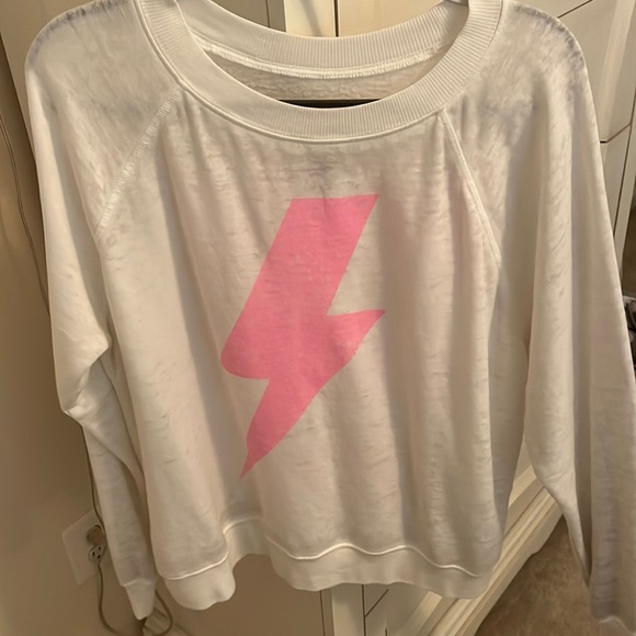 Oversized Pink Bolt Sweater Acdc 